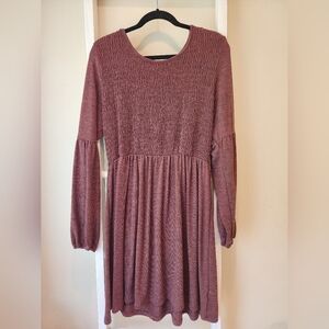 Maurices Smocked Top Cozy Babydoll Dress